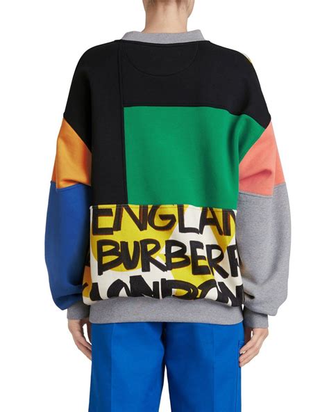 burberry graffiti sweater|Burberry Colorblock Graffiti.